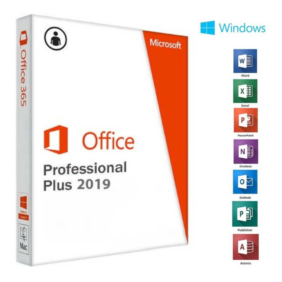 Microsoft Office 2019 Professional Plus para 1 PC - Garantía de por Vida, Licencia Original, Soporte Multilenguaje- Compatible con Windows 32/64 Bits