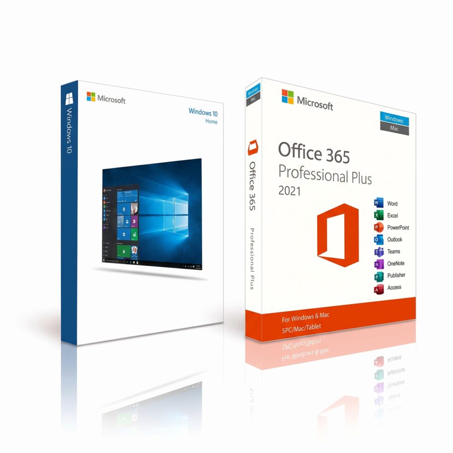 Office 365 license + Windows 10 Home license