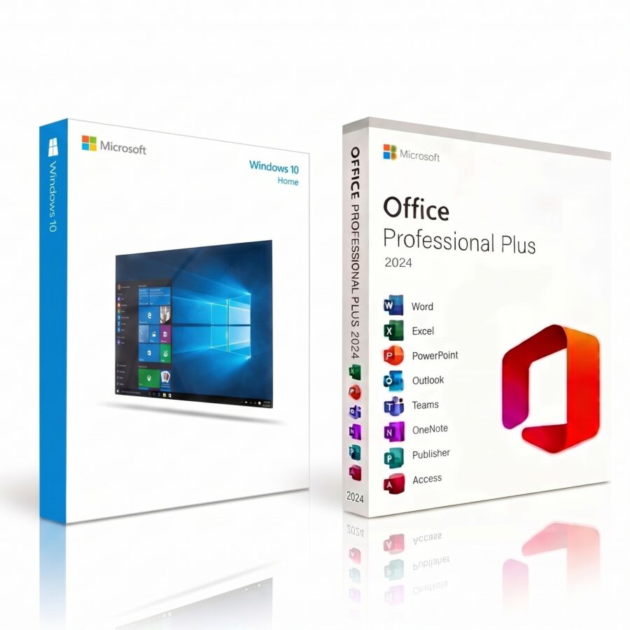 Windows 10 Home License + Office 2024 PRO PLUS
